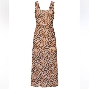 LOUNA | Animal Long Sheath Dress